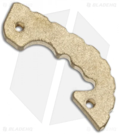 Flytanium Custom Brass Backspacer for Spyderco Shaman - Stonewash Flytanium Custom Brass Backspacer For Spyderco Shaman - Stonewash -Benchmade Store Flytanium Brass Backspacer for Spyderco Shaman BHQ 116870 jr