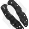 Flytanium Custom Carbon Fiber Scales For Spyderco Delica - Black -Benchmade Store Flytanium CF Delica Scales BHQ 93930 jr