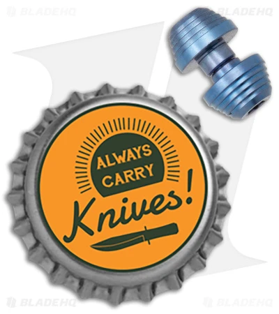 Flytanium Custom Titanium Thumb Stud for Demko AD20.5 Knife (Blue) Flytanium Custom Titanium Thumb Stud For Demko AD20.5 Knife (Blue) -Benchmade Store Flytanium Custom Ti Thumbstud Demko AD 20.5 Blue BHQ 176626 jr bottlecap