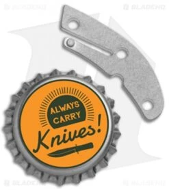 Flytanium Titanium Backspacer For Spyderco Delica - Stonewash -Benchmade Store Flytanium Ti Backspacer for Spyderco Delica SW BHQ 112227 jr bottlecap