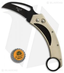Frank B Beltrame Karambit Automatic Knife Tan (2.5" Black) -Benchmade Store Frank B Beltrame Karambit sand BP 4731 er bottlecap