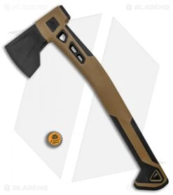 Gerber 15" Bushcraft Hatchet Axe Black/FDE GFN (5.5" Black) 31-003783 -Benchmade Store Gerber 15in Bushcraft Axe Black FDE GFN BHQ 120865 jr bottlecap