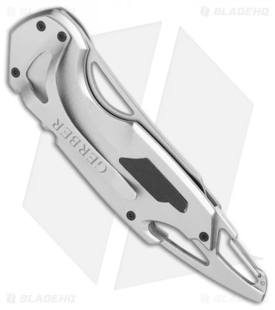 Gerber F.A.S.T. 3.0 Assisted Opening Knife Gray/Black Al (2.8" Satin Serr) Gerber F.A.S.T. 3.0 Assisted Opening Knife Gray/Black Al (2.8" Satin Serr) -Benchmade Store Gerber FAST 3 gray black al satin serr BHQ 48645 er side