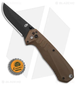 Gerber Haul A/O Spring Assisted Knife Brown GFN (3.1" Black) -Benchmade Store Gerber Haul AO FE Cyber E BHQ 103073 td size
