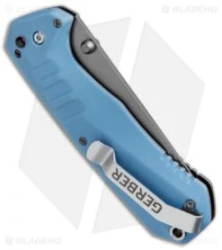 Gerber Haul A/O Spring Assisted Knife Blue GFN (3.1" Gray) 30-001397 -Benchmade Store Gerber Haul AO SA Blue GFN 30 001397 BHQ 67397 jr side