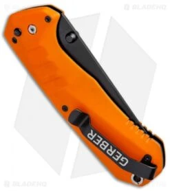 Gerber Haul A/O Spring Assisted Knife Orange GFN (3.1" Black) 30-001398 -Benchmade Store Gerber Haul AO SA Orange GFN Black 30 001398 BHQ 67398 jr side
