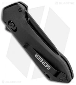 Gerber Highbrow Compact A/O Spring Assisted Knife Black (2.8" Onyx) -Benchmade Store Gerber Highbrow Compact A O SA Black Onyx 30 001524N BHQ 94153 jr side