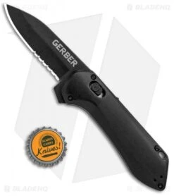 Gerber Highbrow Compact A/O Spring Assisted Knife Black (2.8" Onyx Serr) 5 Gerber Highbrow Compact A/O Spring Assisted Knife Black (2.8" Onyx Serr) -Benchmade Store Gerber Highbrow Compact A O SA Black Onyx Serr 30 001525N BHQ 94155 jr bottlecap
