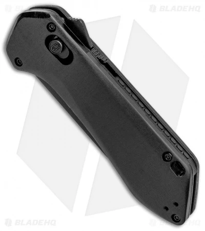 Gerber Highbrow Compact A/O Spring Assisted Knife Black (2.8" Onyx Serr) Gerber Highbrow Compact A/O Spring Assisted Knife Black (2.8" Onyx Serr) -Benchmade Store Gerber Highbrow Compact A O SA Black Onyx Serr 30 001525N BHQ 94155 jr spine