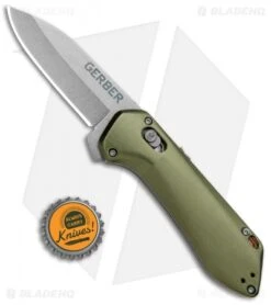 Gerber Highbrow Compact Spring Assisted Knife Green (2.8" Stonewash) -Benchmade Store Gerber Highbrow Compact A O SA Green SW 30 001526N BHQ 94156 jr bottlecap