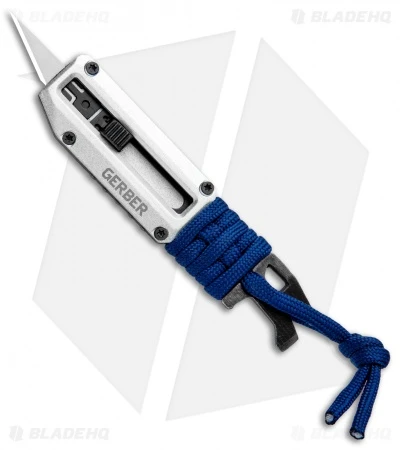 Gerber Prybrid-X Razor Blade Utility Knife Gray/Blue 31-003741 Gerber Prybrid-X Razor Blade Utility Knife Gray/Blue 31-003741 -Benchmade Store Gerber Prybrid X Utility Gray Blue 31 003741 BHQ 105495 jr