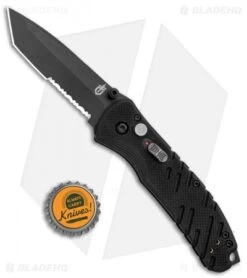 Gerber Propel Downrange AO Assisted Opening Knife Black (3.5" Black Serr) 5 Gerber Propel Downrange AO Assisted Opening Knife Black (3.5" Black Serr) -Benchmade Store Gerber SA Propel Downrange Black Black Serr 30 000845N BHQ 126233 jr bottlecap