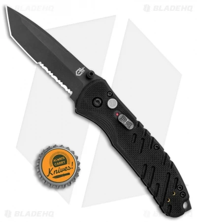 Gerber Propel Downrange AO Assisted Opening Knife Black (3.5" Black Serr) Gerber Propel Downrange AO Assisted Opening Knife Black (3.5" Black Serr) -Benchmade Store Gerber SA Propel Downrange Black Black Serr 30 000845N BHQ 126233 jr bottlecap