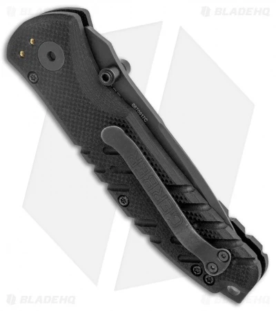 Gerber Propel Downrange AO Assisted Opening Knife Black (3.5" Black Serr) Gerber Propel Downrange AO Assisted Opening Knife Black (3.5" Black Serr) -Benchmade Store Gerber SA Propel Downrange Black Black Serr 30 000845N BHQ 126233 jr side