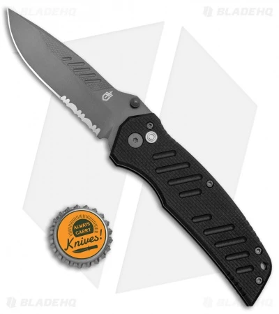 Gerber Swagger Assisted Opening Knife (3" Gray Serr) Gerber Swagger Assisted Opening Knife (3" Gray Serr) -Benchmade Store Gerber Swagger A O Gray Serr BHQ 105196 jr bottlecap