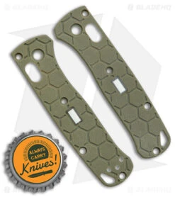 Glow Rhino Benchmade Mini Bugout G-10 Scales With Tritium Insert (OD Green) -Benchmade Store Glow Rhino Customs Mini Bugout OD Green BHQ 139595 jr bottlecap