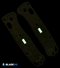 Glow Rhino Benchmade Mini Bugout G-10 Scales With Tritium Insert (OD Green) -Benchmade Store Glow Rhino Customs Mini Bugout OD Green BHQ 139595 jr glow