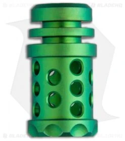 Grumpy's EDC Titanium Barrel Muzzle Brake Bead - Satin Green