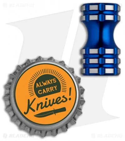 Grumpy's EDC Titanium Hustle Bead - Electric Blue Grumpy's EDC Titanium Hustle Bead - Electric Blue -Benchmade Store Grumpys EDC Ti Hustle Bead Electric Blue Finish BHQ 89963 jr bottlecap