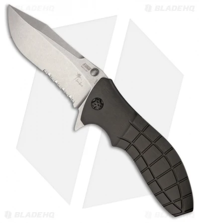 HTM Kirby Lambert Snap Clip Point Spring Assisted Knife Gray (3.5" SW Serr) HTM Kirby Lambert Snap Clip Point Spring Assisted Knife Gray (3.5" SW Serr) -Benchmade Store HTM Kirby Lambert Snap Clip Point Gray SW Serr BHQ 54834 er