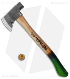 Hardcore Hammers Survivalist Hatchet 18" Axe - Envy Green -Benchmade Store Hardcore Hammers Survivalist Hatchet Envy Green jr bottlecap