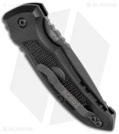 Hogue Knives A01 Microswitch Auto Knife Sig Medallion Drop Point (2.6" Black) 4 Hogue Knives A01 Microswitch Auto Knife Sig Medallion Drop Point (2.6" Black) -Benchmade Store Hogue A01 Microswitch Wharncliffe Black Sig Medallion Black 16112 BHQ 100451 jr side