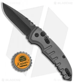Hogue Knives A01 Microswitch Automatic Knife Gray (2.6" Black) 24114 -Benchmade Store Hogue Knives A01 Microswitch Gray Black 24114 BHQ 94203 jr bottlecap