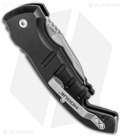 Hogue Knives CA Legal A01 Microswitch Wharncliffe Auto Knife Black (1.8" SW) Hogue Knives CA Legal A01 Microswitch Wharncliffe Auto Knife Black (1.8" SW) -Benchmade Store Hogue Knives CA Legal A01 Microswitch Auto Black SW 24140 BHQ 81357 jr side