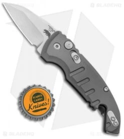 Hogue Knives CA Legal A01 Microswitch Wharncliffe Automatic Knife Gray (1.8" SW) -Benchmade Store Hogue Knives CA Legal A01 Microswitch Wharncliffe Auto Gray SW 24142 BHQ 81358 jr bottlecap