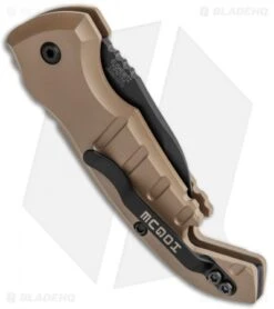 Hogue Knives CA Legal A01 Microswitch Wharncliffe Auto Knife FDE (1.8" Black) 4 Hogue Knives CA Legal A01 Microswitch Wharncliffe Auto Knife FDE (1.8" Black) -Benchmade Store Hogue Knives CA Legal A01 Microswitch Wharncliffe FDE Black BHQ 79826 jr side