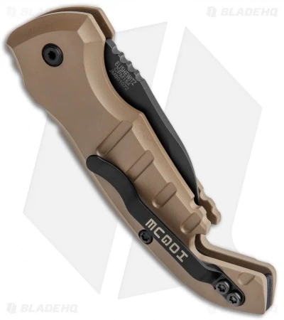 Hogue Knives CA Legal A01 Microswitch Wharncliffe Auto Knife FDE (1.8" Black) Hogue Knives CA Legal A01 Microswitch Wharncliffe Auto Knife FDE (1.8" Black) -Benchmade Store Hogue Knives CA Legal A01 Microswitch Wharncliffe FDE Black BHQ 79826 jr side