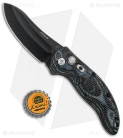 Hogue Knives EX-A04 Automatic Knife Black/Gray G-Mascus (3.5" Black) 34439 -Benchmade Store Hogue Knives EX A04 Auto Black Gray G Mascus Black 34439 BHQ 91394 jr bottlecap