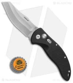 Hogue Knives EX-A04 Wharncliffe Automatic Knife Matte Black (3.5" Tumbled) -Benchmade Store Hogue Knives EX A04 wharncliffe matte black tumbled BHQ 72288 er bottlecap