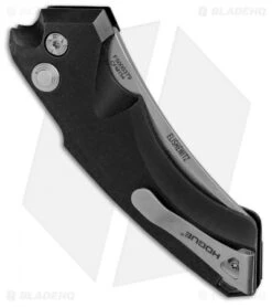 Hogue Knives EX-A05 Wharncliffe Automatic Knife Black (3.5" Stonewash) 34520 4 Hogue Knives EX-A05 Wharncliffe Automatic Knife Black (3.5" Stonewash) 34520 -Benchmade Store Hogue Knives EX A05 Wharncliffe Auto Black SW 34520 BHQ 100447 jr side