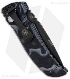 Hogue Knives EX-A01 Automatic Knife Black G-10 (4" Black) -Benchmade Store Hogue Knives EX01 Auto DP Black G 10 Black Plain 34119 BHQ 9961 jr side