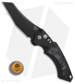 Hogue Knives EX-A05 Wharncliffe Automatic Knife Black G-Mascus (4" Black) -Benchmade Store Hogue Knives X A05 Wharncliffe black G mascus black BHQ 76671 er bottlecap