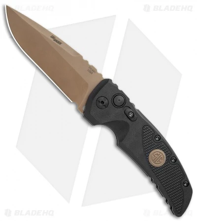 Hogue Sig Sauer EX-A01 Automatic Knife Black G-10 (3.5" FDE) 36130 Hogue Sig Sauer EX-A01 Automatic Knife Black G-10 (3.5" FDE) 36130 -Benchmade Store Hogue Sig Sauer EX A01 Auto black G 10 FDE BHQ 84594 jr