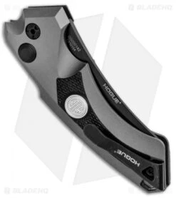 Hogue Sig Sauer EX-A05 Wharncliffe Automatic Knife Grey (3.5" Black) 36522 -Benchmade Store Hogue Sig Sauer EX A05 Wharncliffe Auto Grey Black 36522 BHQ 86063 jr side