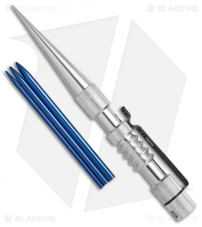 Jig Pro Shop Knotter's Tool Aluminum Fid + 3 Blue Stitching Needles Jig Pro Shop Knotter's Tool Aluminum Fid + 3 Blue Stitching Needles -Benchmade Store Jig Pro Shop Knotters Tool Aluminum Fid 3 blue stitching needles BHQ 82789 er side