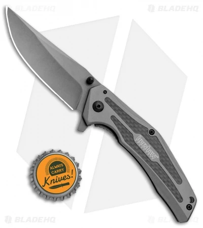 Kershaw Duojet A/O Frame Lock Knife Gray SS/Carbon Fiber (3.25" Gray) 8300 Kershaw Duojet A/O Frame Lock Knife Gray SS/Carbon Fiber (3.25" Gray) 8300 -Benchmade Store Kershaw Duojet AO FL Gray SS CF Gray 8300 BHQ 80590 jr bottlecap