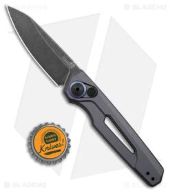 Kershaw Launch 11 Automatic Knife Gray Aluminum (2.75" Blackwash) 7550GRY -Benchmade Store Kershaw Launch 11 Auto Gray Aluminum Blackwash BHQ 178232 jr bottlecap