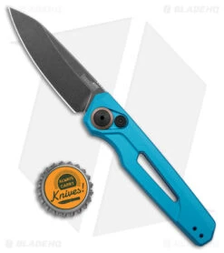 Kershaw Launch 11 Automatic Knife Teal Aluminum (2.75" Blackwash) 7550TEAL -Benchmade Store Kershaw Launch 11 Auto Teal Aluminum Blackwash BHQ 178233 jr bottlecap