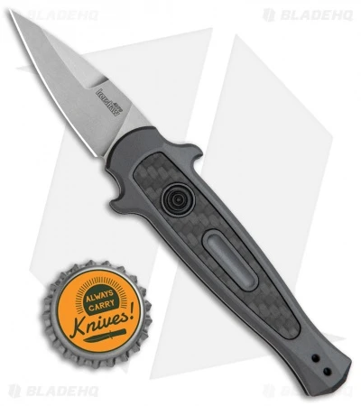 Kershaw Launch 12 CA Legal Stiletto Automatic Knife Black (1.9" Stonewash) Kershaw Launch 12 CA Legal Stiletto Automatic Knife Black (1.9" Stonewash) -Benchmade Store Kershaw Launch 12 Call Legal Stiletto Auto Grey KER7130GRYSW BHQ 114624 jr bottlecap
