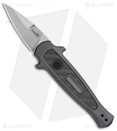 Kershaw Launch 12 CA Legal Stiletto Automatic Knife Black (1.9" Stonewash) Kershaw Launch 12 CA Legal Stiletto Automatic Knife Black (1.9" Stonewash) -Benchmade Store Kershaw Launch 12 Call Legal Stiletto Auto Grey KER7130GRYSW BHQ 114624 jr