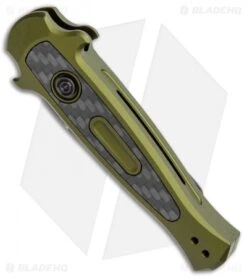 Kershaw Launch 12 CA Legal Stiletto Automatic Knife OD Green (1.9" Black SW) 3 Kershaw Launch 12 CA Legal Stiletto Automatic Knife OD Green (1.9" Black SW) -Benchmade Store Kershaw Launch 12 Call Legal Stiletto Auto OD Green KER7130OLBW BHQ 114625 jr spine