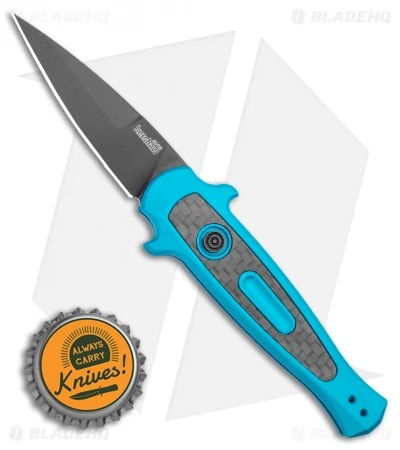 Kershaw Launch 12 Mini Stiletto Automatic Knife Teal (2.5" Black) Kershaw Launch 12 Mini Stiletto Automatic Knife Teal (2.5" Black) -Benchmade Store Kershaw Launch 12 Mini Stiletto Automatic Knife Teal 2.5 Black KER7125TEALBLK BHQ 116323 LS Bottlecap