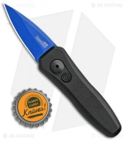 Kershaw Launch 4 CA Legal Automatic Knife Black (1.9" Blue) BHQ Exclusive -Benchmade Store Kershaw Launch 4 CA Legal Auto Black Blue 7500BLKBLU BHQ 99482 jr bottlecap