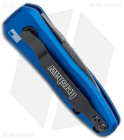 Kershaw Launch 4 CA Legal Automatic Knife Blue (1.9" Damascus) BHQ Exclusive 4 Kershaw Launch 4 CA Legal Automatic Knife Blue (1.9" Damascus) BHQ Exclusive -Benchmade Store Kershaw Launch 4 CA Legal Auto Blue Damascus 7500BLUDAM BHQ 91856 jr side