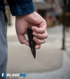 Kershaw Launch 4 CA Legal Automatic Knife Black (1.9" Blue) BHQ Exclusive -Benchmade Store Kershaw Launch 4 CA Legal Automatic Knife Black 7500BL BHQ 34416 lifestyle web 8