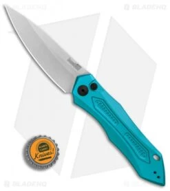 Kershaw Launch 6 Automatic Knife Teal (3.75" Stonewash) 7800TEALSW -Benchmade Store Kershaw Launch 6 Teal SW BHQ 89520 er bottlecap